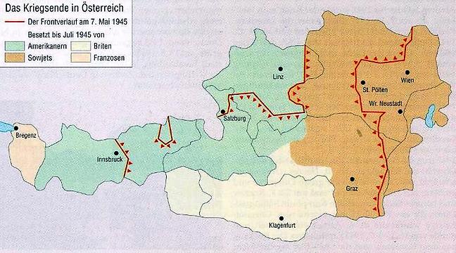 Kriegsende in Österreich - Bild zum Vergrößen anklicken