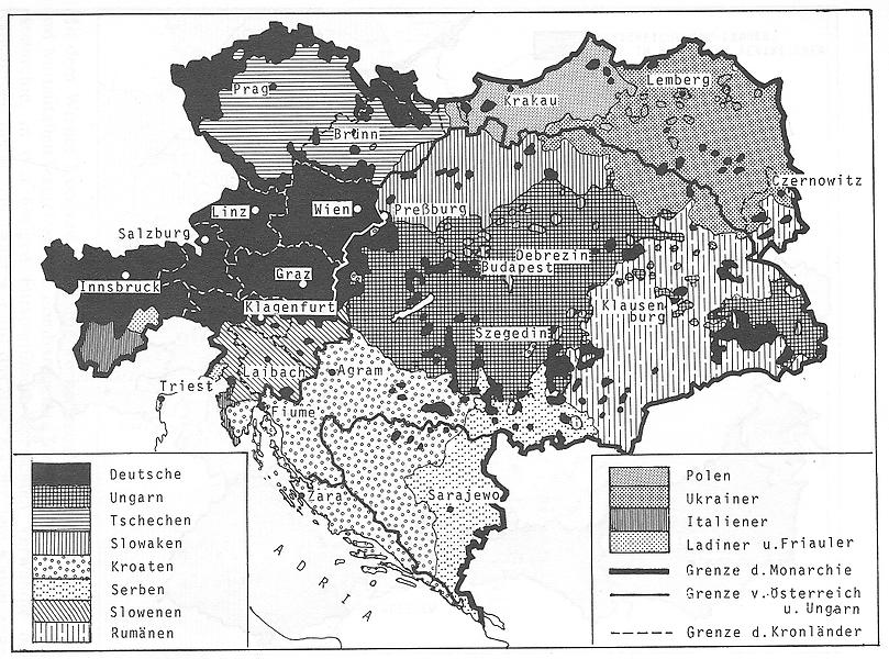 Nationalitäten in der Monarchie