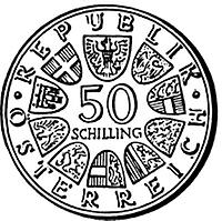 50 Schilling - 300 Jahre Universität Innsbruck (1970)