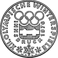 100 Schilling - XII. Olympische Winterspiele in Innsbruck 1976, 1. Ausgabe (1974)