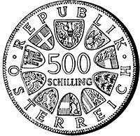 500 Schilling - 100. Geburtstag von Otto Bauer (1981)