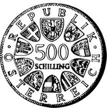 500 Schilling - 1500 Todesjahr von St Severin (1982)