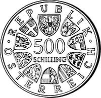 500 Schilling - 100 Jahre Parlamentsgebäude (1983)