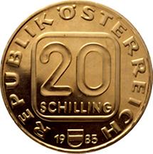 20 Schilling - 200 Jahre Diözese Linz (1985)