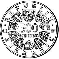 500 Schilling - 300 Jahre Barockstift St. Florian (1986)