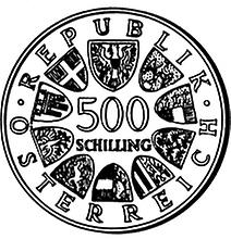 500 Schilling - 100 Jahre Einigungsparteitag in Hainfeld (1988)
