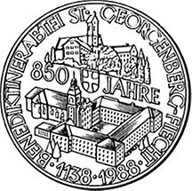 500 Schilling - 850 Jahre Benediktinerabtei St Georgenberg-Fiecht (1988)