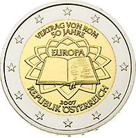 2 Euro - Österreich 2007 'Verträge von Rom'