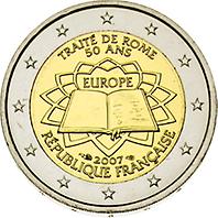 2 Euro - Frankreich 2007 'Veträge von Rom'