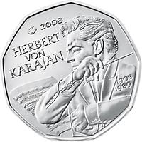 5 Euro - 100. Geburtstag Herbert von Karajan