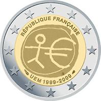 2 Euro - Frankreich 2009 '10 Jahre WWU'