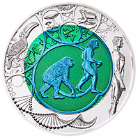 25 Euro - Silber-Niob-Münze (R)Evolution in zwei Farben (2014)