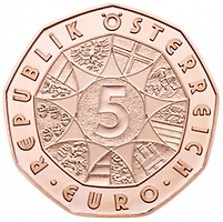 5 Euro - Neujahrsmünze 2014 in Kupfer (2013)