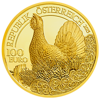 100 Euro - Goldmünze 'Der Auerhahn' (2015)