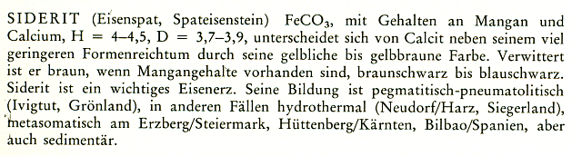 Aus: J. Ladurner/F. Purtschaller,  Das Große Mineralienbuch, Innsbruck, 1970