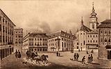 City Parish Church with BrucknerÂ´s house in Linz