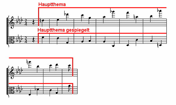 Notenbild: Quartett Nr. 16, op. 133, 5. Abschnitt, Takte 493-501