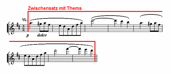 Notenbild: Symphonie No.2: 1. Satz, Takte 44-51