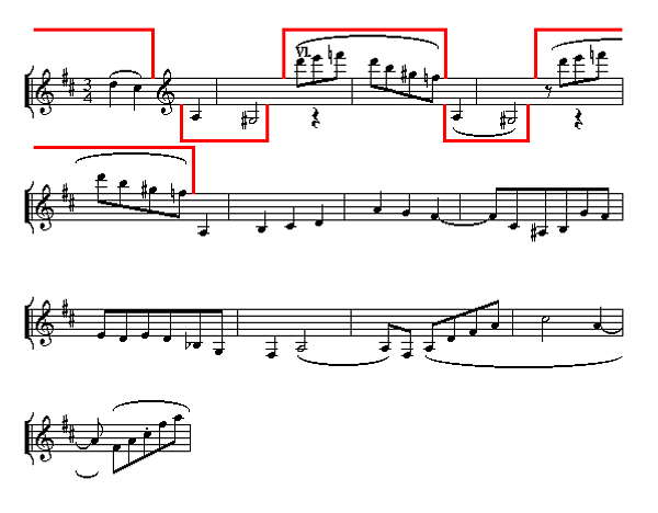 Notenbild: Symphonie No.2: 1. Satz, Takte 89-101
