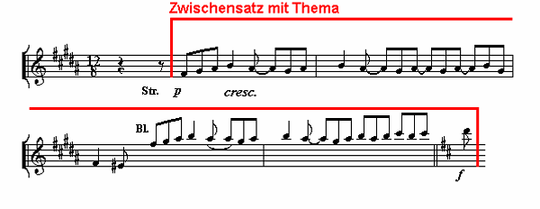 Notenbild: Symphonie No.2: 2. Satz, Takte 45-49