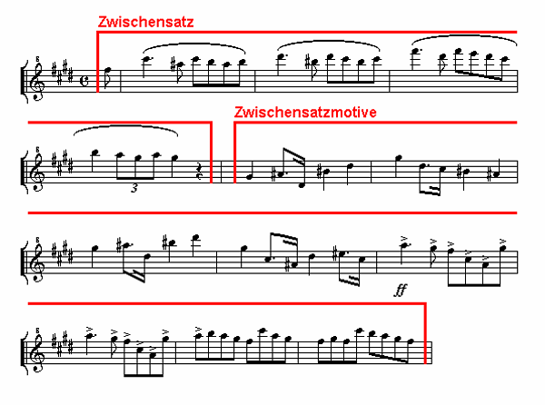 Notenbild: Symphonie No.7: 2. Satz, Takte 18-30