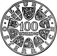 100 Schilling 1200 Jahre Stift Kremsmünster 1977 1977 Kunst und