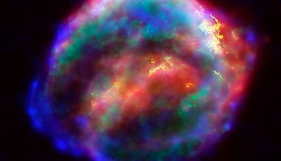 Beispiel für die expandierenden Überreste einer Supernova