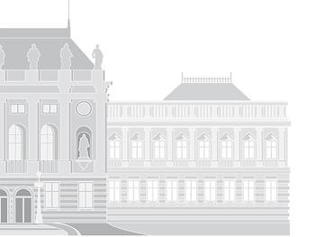 Hauptgebäude als Grafik