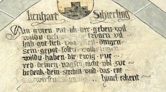 Stifter-Inschrift: Lienhart Schiering