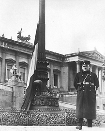 Flagge vor Parlament