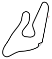 1977–1995 Streckenführung vor dem Umbau, grau die Hella-Kurve – Streckenführung 1969–1977