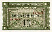 10 Schilling Vorderseite