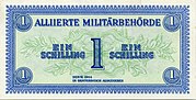 1 Schilling Vorderseite