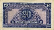 20 Schilling Rückseite