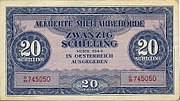 20 Schilling Vorderseite