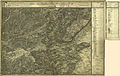 Das Gemeindegebiet am namengebenden Bergzug (rechts oben), um 1873 (Aufnahmeblatt der Landesaufnahme).