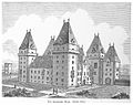 Die Hofburg im 16. Jahrhundert (aus Bermann: Alt- und Neu-Wien, 1880)