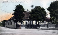 Am ehemaligen Marienspital in der Weilburggasse bog die Strecke mit einer scharfen Kurve in die Schimmergasse ein.