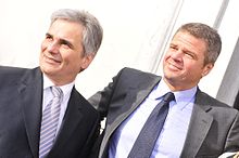 Bürgermeister Gerhard Köfer mit Bundeskanzler Werner Faymann 2009