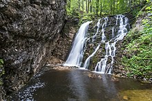 Der obere Teil des Ludwigfalls