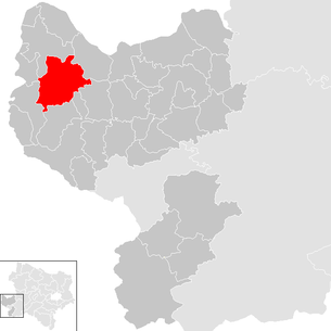 Lage der Gemeinde Haag (Niederösterreich) im Bezirk Amstetten (anklickbare Karte)