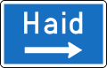 15b-b quer: Ausfahrts­wegweiser – Autobahn oder Autostraße