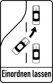 23c: Fahrstreifen­verminderung
