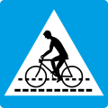 2b: Kennzeichnung einer Radfahrerüberfahrt
