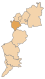 Lage des Bezirkes Mattersburg innerhalb des Burgenlandes