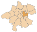 Lage des Bezirkes Linz-Land innerhalb Oberösterreichs