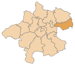 Lage des Bezirks Perg im Bundesland Oberösterreich (anklickbare Karte)