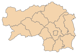 Lage des Steiermark im Bundesland Steiermark (anklickbare Karte)