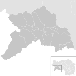 Lage der Gemeinde Bezirk Murau im Bezirk Murau (anklickbare Karte)