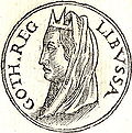 Libussa, Königin der Goten – Phantasieporträt aus dem Promptuarii Iconum Insigniorum (1553) des Guillaume Rouillé